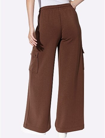 Pantalon En Jersey Poches Cargo Plaquées - Taille Standard - Helline