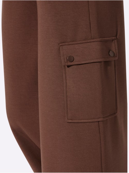 Pantalon En Jersey Poches Cargo Plaquées - Taille Standard - Helline - Kiabi Pantalon En Jersey Poches Cargo Plaquées - Taille Standard - Helline - Kiabi