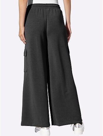 Pantalon En Jersey Poches Cargo Plaquées - Taille Standard - Helline