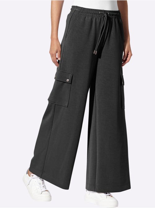Pantalon En Jersey Poches Cargo Plaquées - Taille Standard - helline - Kiabi