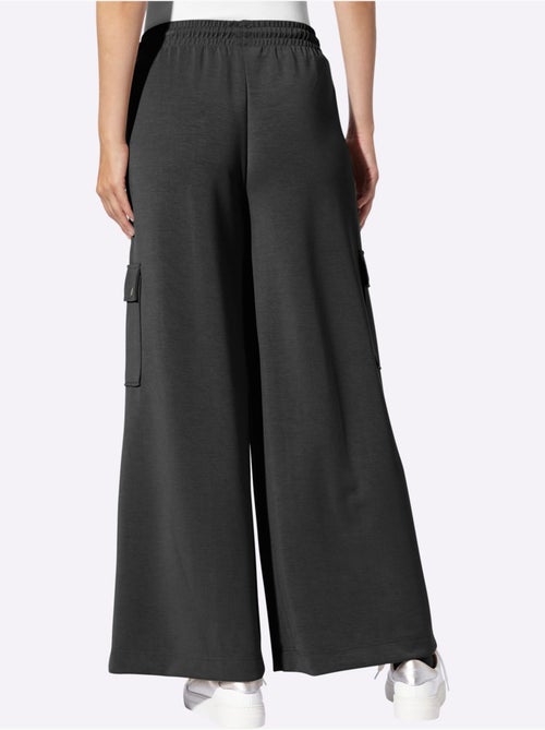 Pantalon En Jersey Poches Cargo Plaquées - Taille Standard - helline - Kiabi