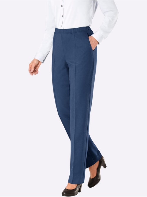 Pantalon en jersey qualité jersey côtelée facile à entretenir - taille courte - witt - Kiabi Pantalon en jersey qualité jersey côtelée facile à entretenir - taille courte - witt - Kiabi