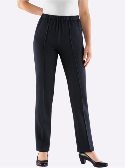 Pantalon en jersey qualité jersey côtelée facile à entretenir - taille courte - witt - Kiabi Pantalon en jersey qualité jersey côtelée facile à entretenir - taille courte - witt - Kiabi