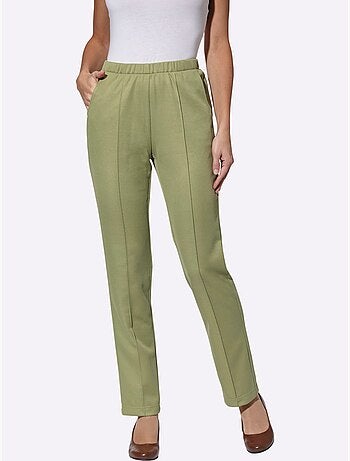 Pantalon en jersey qualité jersey côtelée facile à entretenir - taille courte - witt