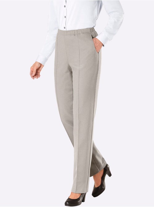 Pantalon en jersey qualité jersey côtelée facile à entretenir - taille courte - witt - Kiabi Pantalon en jersey qualité jersey côtelée facile à entretenir - taille courte - witt - Kiabi