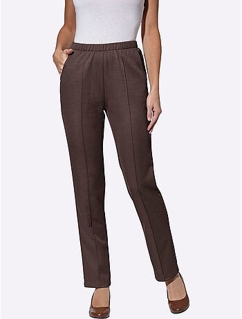 Pantalon en jersey qualité jersey côtelée facile à entretenir - taille courte - witt