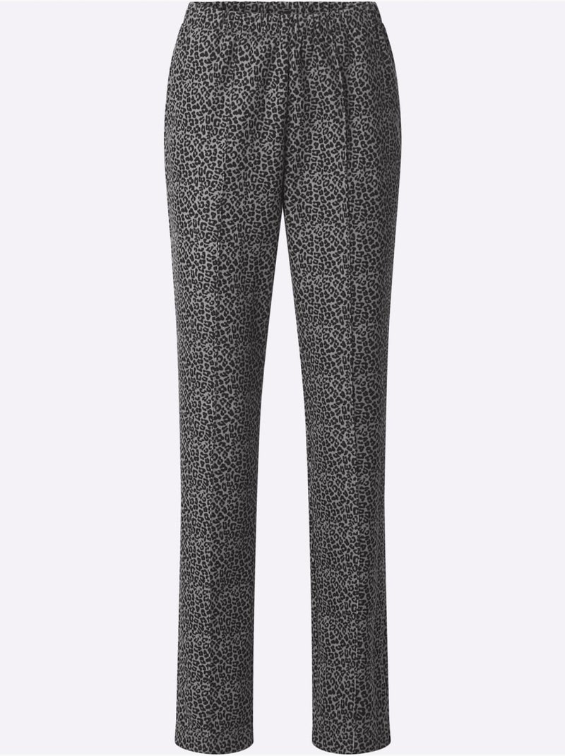 Pantalon en jersey qualité jersey côtelée facile à entretenir - taille standard - witt Gris foncé - Kiabi