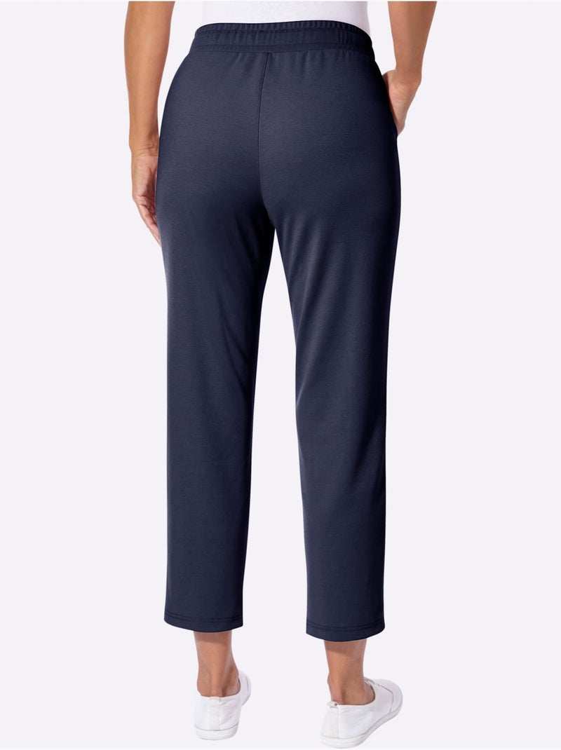 Pantalon En Jersey Qualité Jersey Indéformable - Taille Standard - Witt Bleu marine - Kiabi