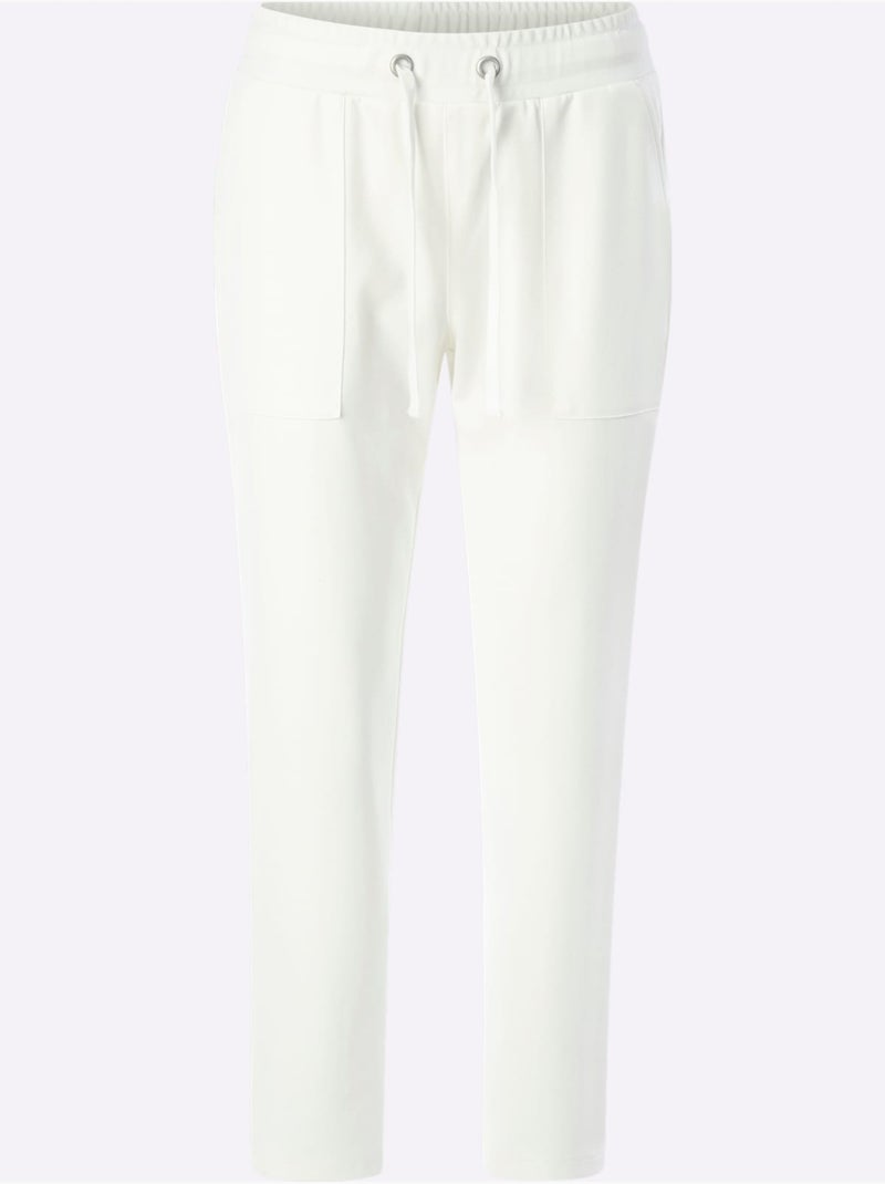 Pantalon En Jersey Qualité Jersey Indéformable - Taille Standard - Witt Ecru - Kiabi
