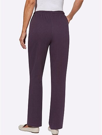 Pantalon En Jersey Qualité Jersey Très Confortable - Taille Courte - Moda Vilona