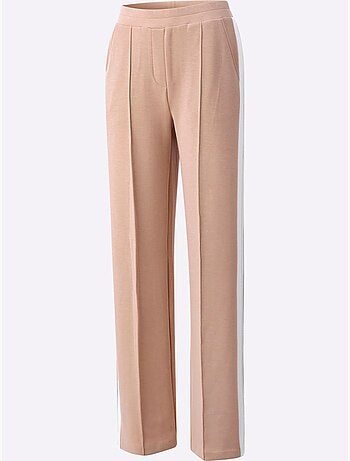Pantalon En Jersey Rayures Galon - Taille Standard - Helline