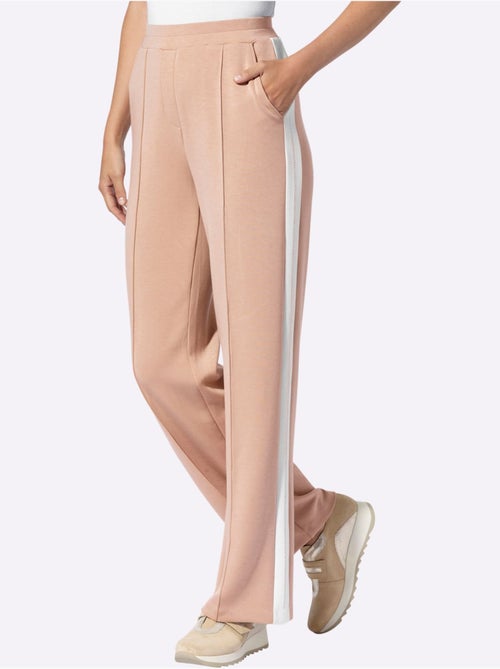 Pantalon En Jersey Rayures Galon - Taille Standard - helline - Kiabi