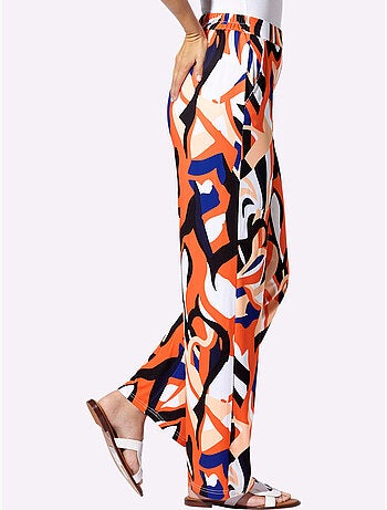 Pantalon en jersey superbe motif graphique - taille standard - helline