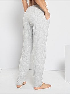 Pantalon en jersey uni - Kiabi