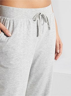 Pantalon en jersey uni - Kiabi