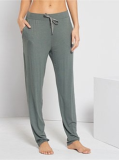 Pantalon en jersey uni - Kiabi