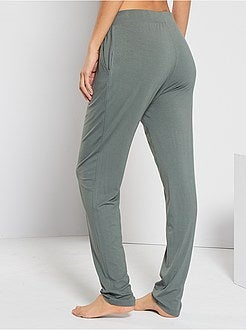 Pantalon en jersey uni - Kiabi