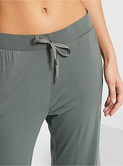 Pantalon en jersey uni - Kiabi