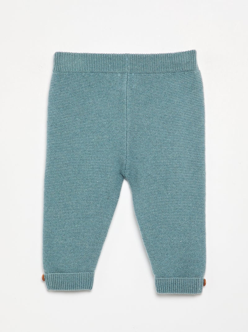 Pantalon en laine et cachemire - premium Bleu - Kiabi
