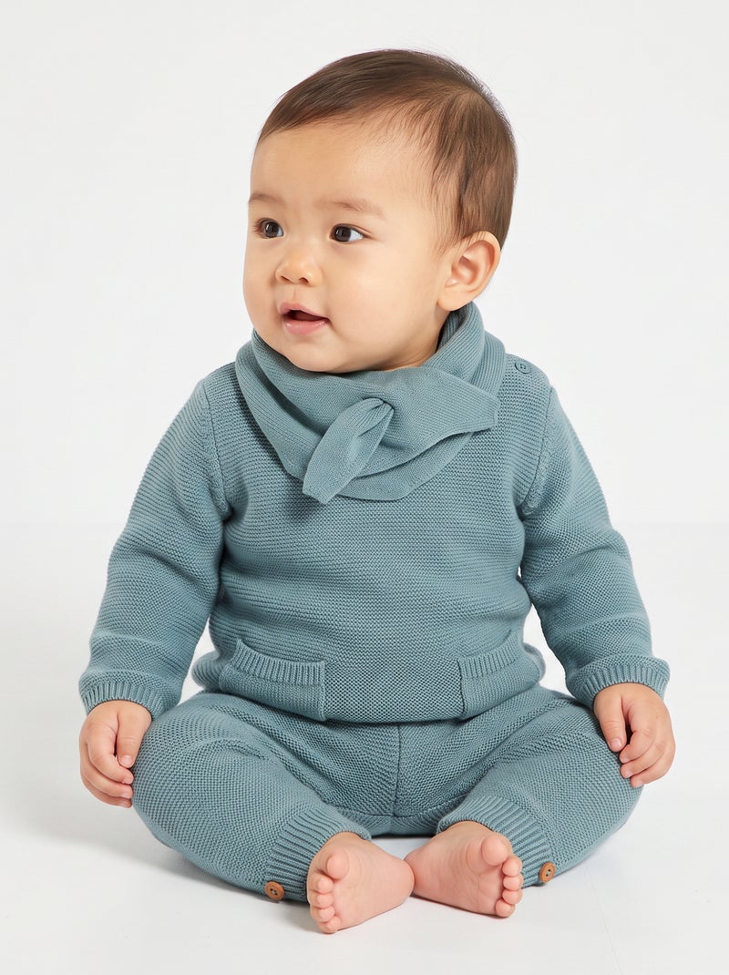 Pantalon en laine et cachemire - premium Bleu - Kiabi