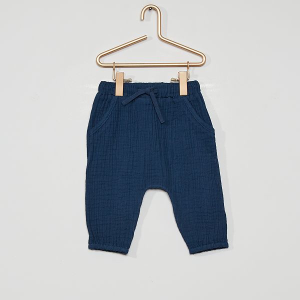 Pantalon En Lange Eco Concu Bebe Garcon Bleu Kiabi 5 60