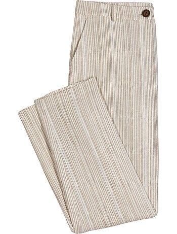 Pantalon En Lin 20% Lin - Taille Courte - Witt