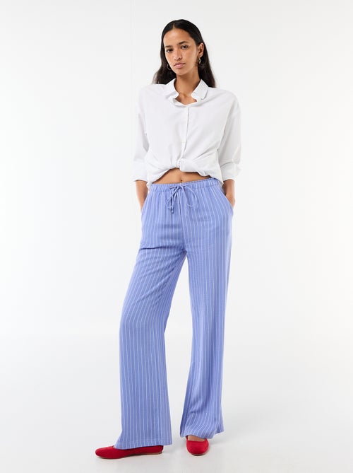 Pantalon en lin avec 2 poches - Kiabi