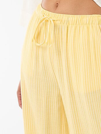 Pantalon en lin avec 2 poches