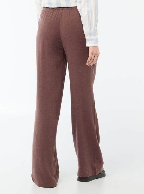 Pantalon en lin avec 2 poches - Kiabi