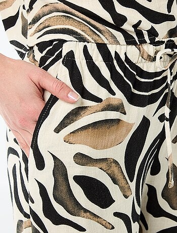 Pantalon en lin avec 2 poches