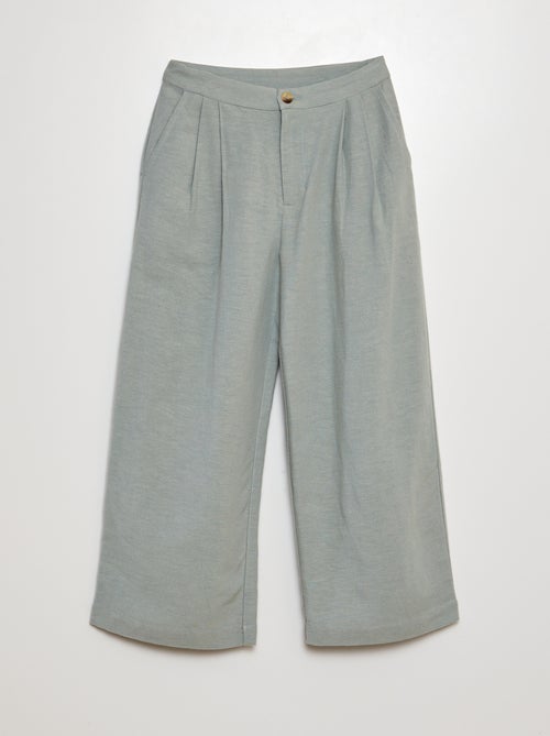 Pantalon en lin - Kiabi