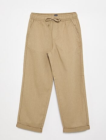 Pantalon en lin et coton