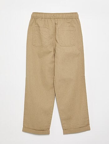 Pantalon en lin et coton