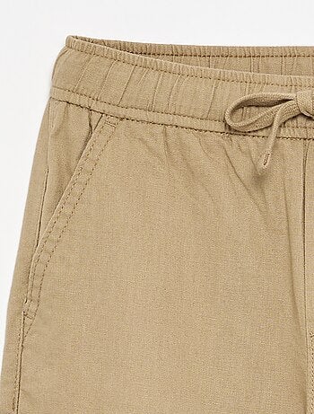 Pantalon en lin et coton