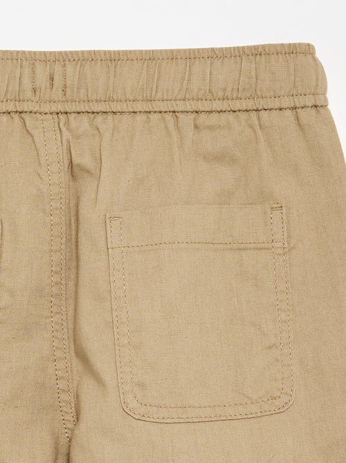Pantalon en lin et coton - Kiabi Pantalon en lin et coton - Kiabi
