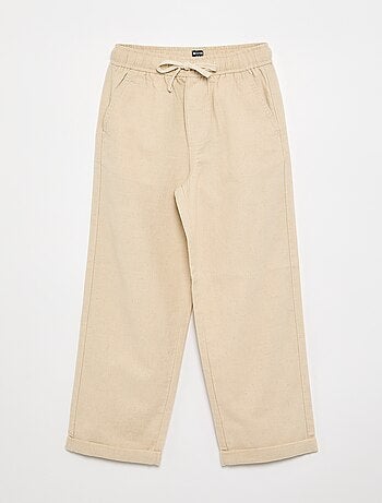 Pantalon en lin et coton