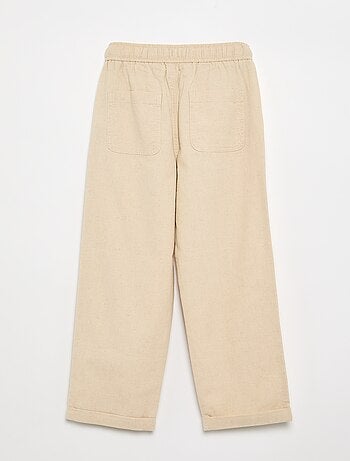 Pantalon en lin et coton