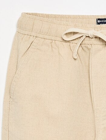 Pantalon en lin et coton