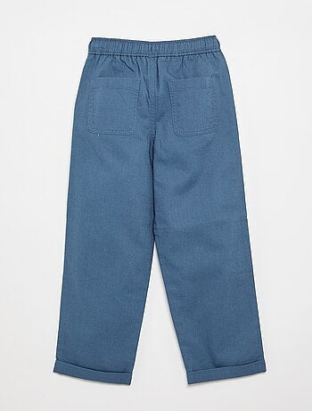 Pantalon en lin et coton