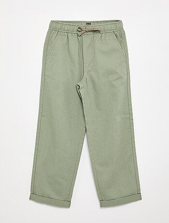 Pantalon en lin et coton