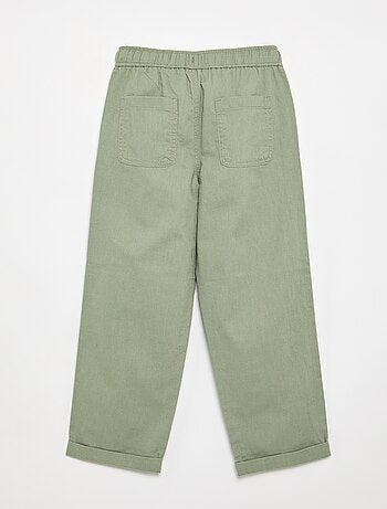 Pantalon en lin et coton