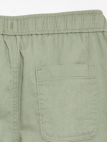 Pantalon en lin et coton