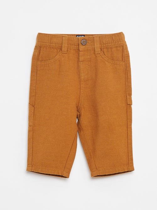 Pantalon en lin mélangé - Kiabi