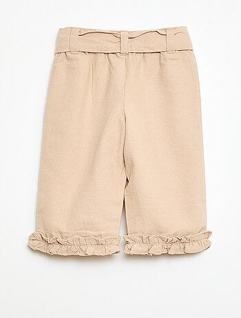 Pantalon en lin mélangé