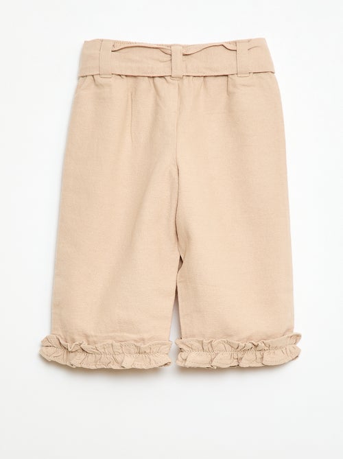 Pantalon en lin mélangé - Kiabi