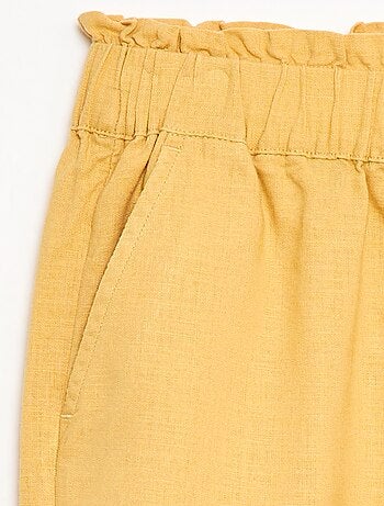 Pantalon en lin mélangé