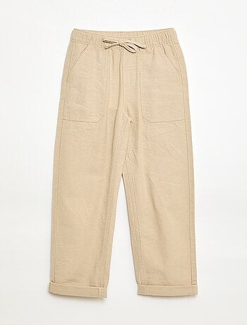 Pantalon en lin mélangé