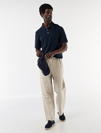 Pantalon en lin mélangé