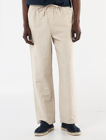 Pantalon en lin mélangé