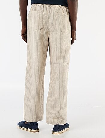 Pantalon en lin mélangé